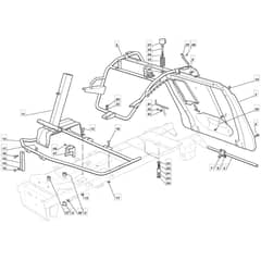 RM28 H - 2009 - 2T1532433/BM9 - Mountfield Ride On Mower Frame Diagram