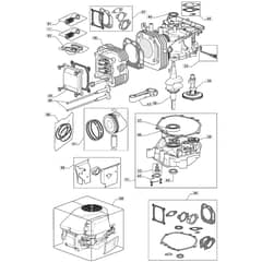 RM28 H - 2009 - 2T1534433/09G - Mountfield Ride On Mower Engine Cylinder Diagram