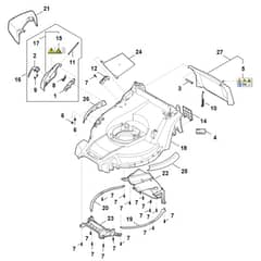 Stihl RM443.3 T - Housing - Parts Diagram