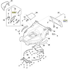 Stihl RM443.3 V - Housing - Parts Diagram