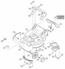 Genuine Stihl RM448.0 T / B - Housing, Front axle