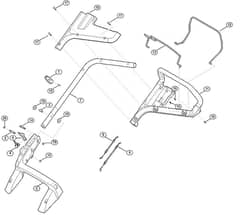 Genuine Stihl RM448.0 TC / A - Handle