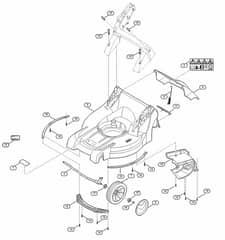 Genuine Stihl RM448.0 TC / B - Housing, Front axle