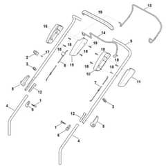 Stihl RM448.0 TX - Handle - Parts Diagram