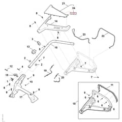 Stihl RM448.3 T - Handle - Parts Diagram