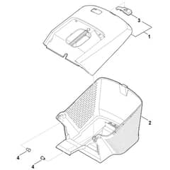 Stihl RM448.3 V - Grass Catcher Bag - Parts Diagram
