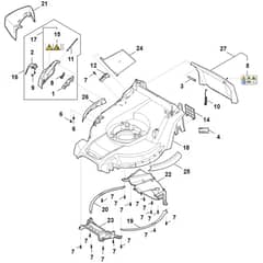 Stihl RM453.3 T - Housing - Parts Diagram