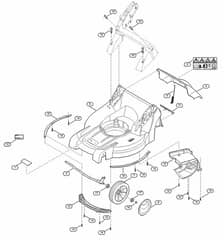 Genuine Stihl RM488.0 VC / B - Housing, Front axle