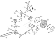 Genuine Stihl RM488.0 VC / C - Rear axle, height adjustment