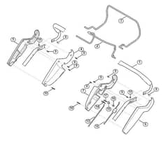 Genuine Stihl RM545.0 T / A - Handle upper part