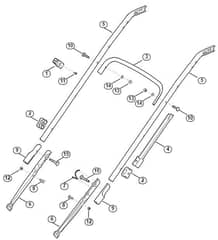Genuine Stihl RM545.0 T / B - Handle lower part