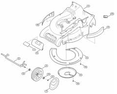 Genuine Stihl RM545.0 T / D - Housing, Front axle
