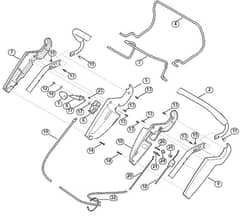Genuine Stihl RM545.0 VM / A - Handle upper part