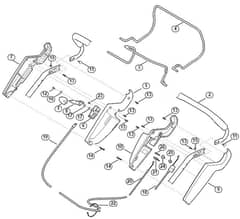 Genuine Stihl RM545.0 VR / A - Handle upper part