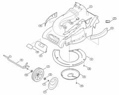 Genuine Stihl RM545.0 VR / D - Housing, Front axle