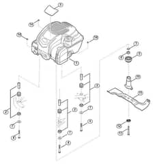 Genuine Stihl RM545.0 VR / F - Engine, blade
