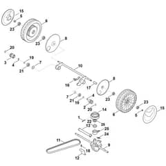 Stihl RM545.1 VM - Shaft, Gear Box - Parts Diagram