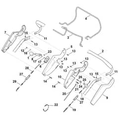 Stihl RM545.1 VR - Handle Upper Part - Parts Diagram