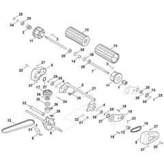 Stihl RM545.1 VR - Shaft, Drive - Parts Diagram