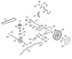 Genuine Stihl RM650.0 V / E - Shaft, Gear box