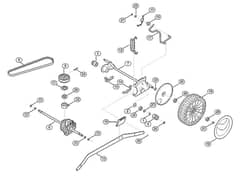 Genuine Stihl RM655.0 V / E - Shaft, Gear box
