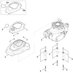 Stihl RM655.1 RS - Engine - Parts Diagram