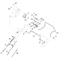 Stihl RM655.1 RS - Handle Upper Part - Parts Diagram