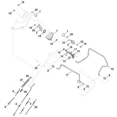 Stihl RM655.1 VS - Handle Upper Part - Parts Diagram