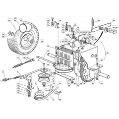 RM70 25 - 2010 - 2T0030233/M10 - Mountfield Ride On Mower Transmission Diagram