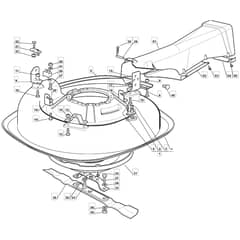 RM70 25 - 2010 - 2T0030233/MF0 - Mountfield Ride On Mower 63cm Deck Diagram