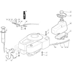 RM70 25 - 2010 - 2T0030233/MF0 - Mountfield Ride On Mower B&S Engine Diagram