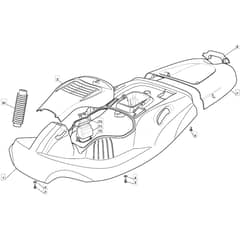 RM70 25 - 2010 - 2T0030233/MF0 - Mountfield Ride On Mower Body Diagram