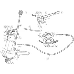 RM70 25 - 2010 - 2T0030233/MF0 - Mountfield Ride On Mower Clutch Diagram