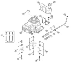 Genuine Stihl RM756.0 GC / F - Engine, tank