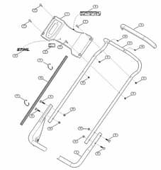 Genuine Stihl RM756.0 GS / B - Handle lower part