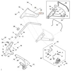 Stihl RMA248.3 - Handle - Parts Diagram