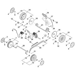 Stihl RMA248.3 T - Chassis, Gear Box - Parts Diagram