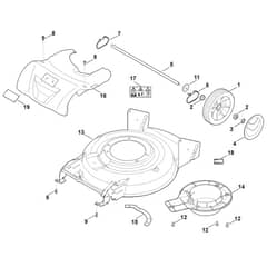 Stihl RMA2.0 RP - Housing, Rear Axle - Parts Diagram