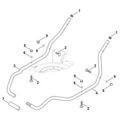 Stihl RMA2.1 RP - Handle Lower Part - Parts Diagram