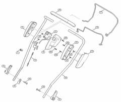 Genuine Stihl RMA2 1 RT / A - Handle upper part