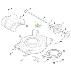 Stihl RMA2.2 RV - Housing, Rear Axle - Parts Diagram