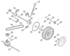 Genuine Stihl RMA2.0 RT / D - Front axle, gear box
