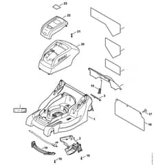 Stihl RMA410 C - Housing, Hood - Parts Diagram