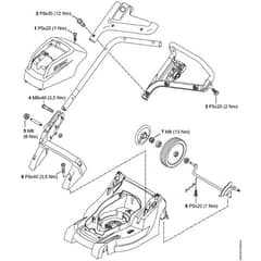 Stihl RMA410 C - Tightening Torques - Parts Diagram
