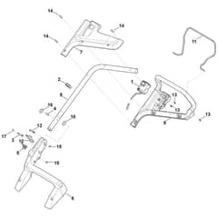 Stihl RMA443.1 C - Handle - Parts Diagram