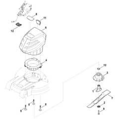 Stihl RMA443.2 C - Engine, Blade - Parts Diagram