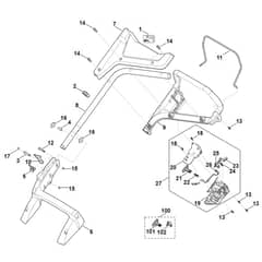 Stihl RMA443.2 C - Handle - Parts Diagram