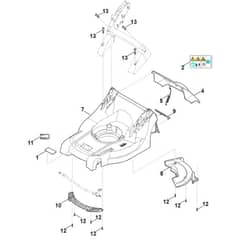 Stihl RMA443.2 C - Housing - Parts Diagram