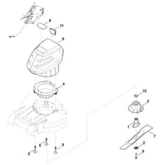 Stihl RMA443.2 VC - Engine, Blade - Parts Diagram