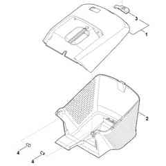 Stihl RMA443.3 - Grass Catcher Bag - Parts Diagram